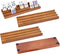 WodGod Wooden Domino Racks Set of 4 Pcs, Wood Domino Tiles Trays,