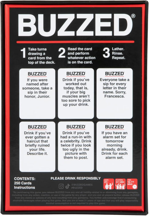 Buzzed - The Hilarious Party Game That Will Get You & Your Friends Tipsy