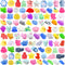 YAWEVEAY 100Pcs Mochi Squishy Toy Individually Wrapped Squishy Toys for Kids Party Favors,