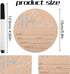 Tucnoeu 2pcs 3D 5.9 Baby Announcement Sign, Wooden Newborn Birth Announcement Board with Heart, Round Newborn Photo