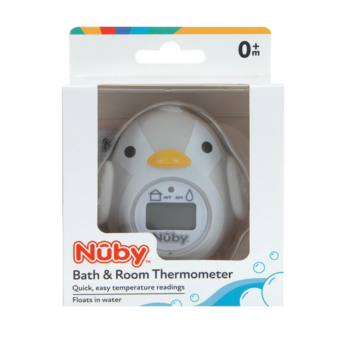 Nuby Bath and Room Digital Thermometer, Baby Thermometer for Safe Bath and Room Temperatures