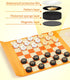3 1 Set, Coogam Magnetic Travel Chess Board Game, in Tic-Tac-Toe Checkers Indoor Outdoor Activity Travel Toy Gift