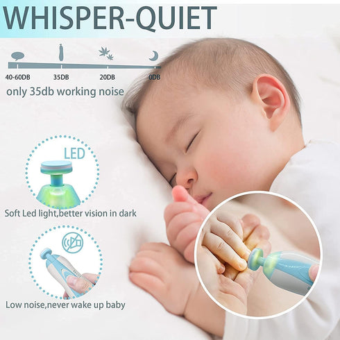 Trimmer 6 1 Set Baby Nail Electric,Baby Nail Clippers, in Baby Nail File,Nail File Baby Grooming Kit Manicure