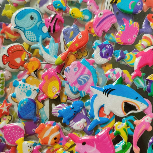 60 Sheets (1800+) Stickers for Kids, CNYMANY 3D Puffy Stickers for Scrapbooking Bullet Journal