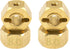 Brass 12mm Wheel Drive Hex Hub Adapter with Pins, Counterweight Compatible with Axial SCX10 90046, Tamiya CC01, D90,