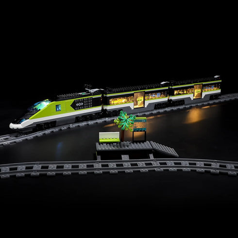 BRIKSMAX LED Lighting Kit for LEGO-60337 Express Passenger Train - Compatible with Lego City Building Blocks Model