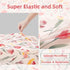2 Pack 5228 SDIII Pink Floral Crib Sheets for Baby Girl Stretchy Microfiber Jersey Knit Pink Crib Sheets for Standard