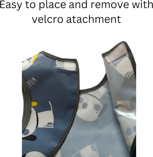 Plastic Bib - Easiest Bib to Clean, No Washer/Dryer or Scrubbing Needed, 1T-3T