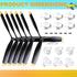 Outus 6 Sets 3 F4u 761-8 761-9 761-16 T28 P47 Adapters(400mm) Plane Propeller Blade Compatible with Rc Fighter Remote
