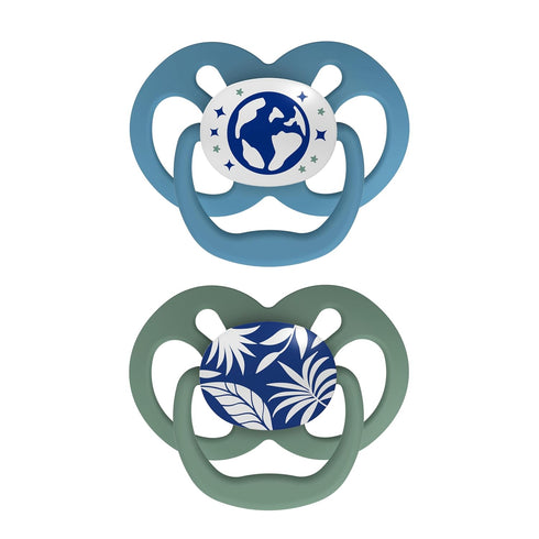 Dr. Brown's Advantage Glow-in-The-Dark Baby Pacifier, Fully Symmetrical Soother with Soft Silicone