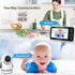 HelloBaby 5 Inch 2-Way 8 1000ft Video Baby Monitor with Camera and Audio, Remote Pan-Tilt-Zoom Camera with Night