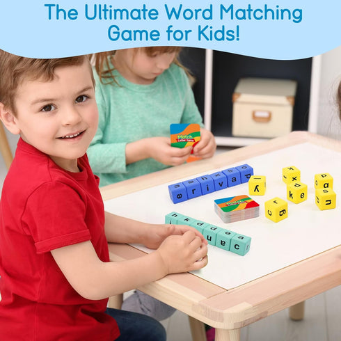 Edulok Alphabet Word Race Cube - Engaging Phonics Learning Game for Preschoolers
