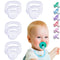 Silicone Pacifier Clip Adapter Ring for Philips Avent Soothies, 4 Pack 100%