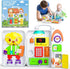 Busy Board Montessori Toys for 1+ Year Old, Sensory Educational Travel Toys for Toddlers 1-3 Year Old
