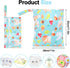 HAIJSEVR 2 Pack Waterproof Wet Bag, Cloth Diaper Wet Dry Bags with Zipper, Washable Travel Bags for Stroller Daycare