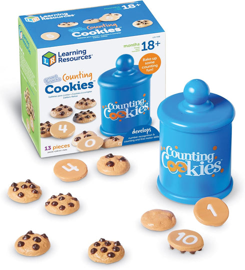 Learning Resources Smart Counting Cookies - Chocolate Chip Play Food, Preschool Activities,