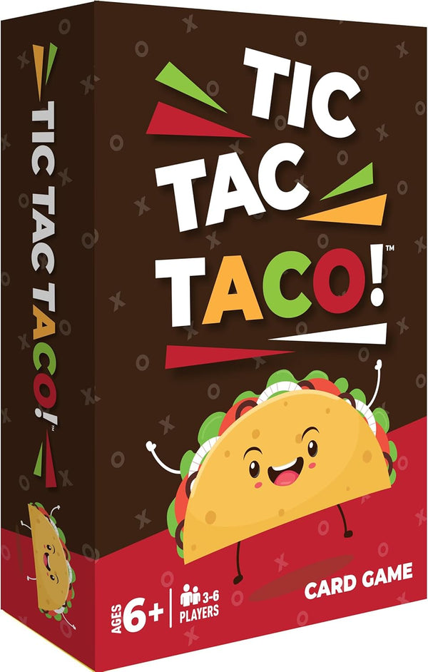 Tic Tac Taco - Fun Family Game Night with Playing Cards for Kids and Adults, Ages 6 and Up.