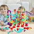 197Pcs Marble Run - Marble Maze Game Construction Building Blocks Toy for Kids, Educational Learning Toy for Boys Girls