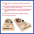 Code Breaker Game - Mastermind Strategy Peg Game, Wooden Brain Puzzle Set for 2 Players, Multi Color, Kids Gift