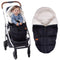 Stroller Footmuff, Winter Stroller Cover with Removable Front Panel, Adjustable Length Baby Blanket