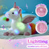 16.5" White Light up Musical Unicorn Stuffed Animal Glowing Singing Soft Plush Toys Decor Birthday Christmas Children's