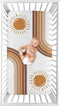 Sweet Jojo Designs Rainbow Vintage Boho Sun Boy Girl Fitted Crib Sheet