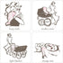 Aenne Baby Muslin Swaddle Blanket for Boys & Girls, Luxurious Wrap, Dancing Unicorns and Stars, 47"x47"