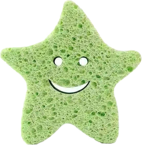 GLANSI Baby Bath Sponge for Bathing - Cute Shower Brush Dead Skin Remover