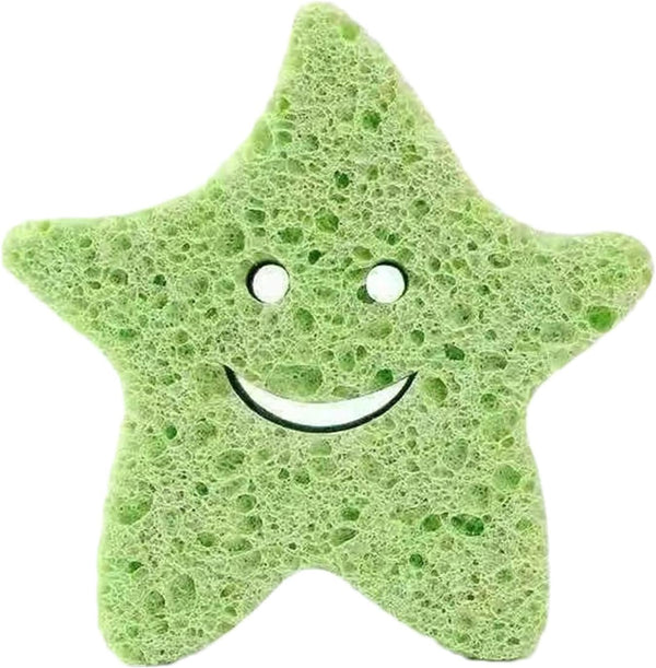 GLANSI Baby Bath Sponge for Bathing - Cute Shower Brush Dead Skin Remover