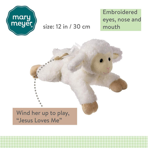 Musical Lamb Soft Toy - Jesus Loves Me by Mary Meyer