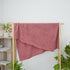 Cozy 36x28 Baby Knit Cotton Blanket Rose Pink Heart Design Stroller Crib Throw Soft Nursery Gift Baby Shower Birthday