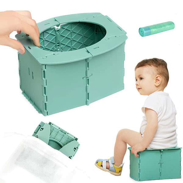 Portable Potty Seat for Toddler Foldable Travel Potty Training Toilet Seat with