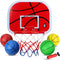 Mini Basketball Hoop Set for Kids & Adults, Indoor Wall Mount Basketball Hoop with 4 Toddler Basketballs, Sport Gifts