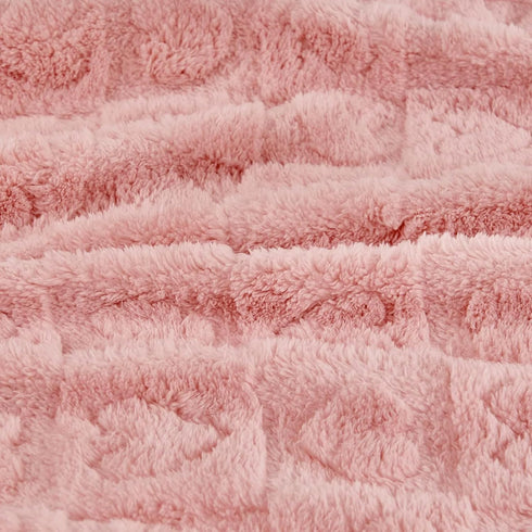 Boyoung Cozy 3040 Fleece Baby Blanket, Ultra Soft Heart Checkered Baby Blankets for Boys Girls, Infant Toddler Newborn