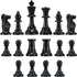 Amerous Chess Pieces, Chessmen with 3.75” King Height, Figurine Chess Pawns for Chess Board Game - Pieces Only