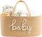 ZOMBATI Baby Diaper Caddy Organizer, Large Nursery Storage Bin Basket for Baby Shower