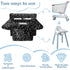 2-in-1 Shopping Cart Cover for Baby Girl Boy High Chair Water Resistant High Chair Cover Black Flower Gender Neutral