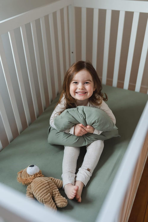 2 Pack 13"x 18" Pobibaby - Premium Toddler Solid Pillowcase Sized - Ultra Soft Jersey Knit - Crib Pillow, Kids Pillow