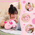 SQEQE Weighted Axolotl Plush Toy, Pink Stuffed Animals Cute Weighted Pillow for Girls & Boys Age 3-12 (9.8")