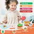 3 4 5 Wooden Sandwich Stacking Toys, Montessori Toys for Toddlers Kitchen Play Food Educational Preschool Learning Toys