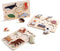 3 Packs Space Ocean Forest Wooden Chunky Puzzles - Educational Toys for Toddlers with Perfectly Fitting Pieces