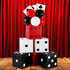 60 11 Inch 6 CHUNNIN Pcs Casino Theme Party Decoration Casino Party Boxes Balloon Poker Cards Large Dice Favor Boxes