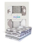 Nuly Kids 6 Pack Baby Burp Cloths - 100% Cotton Double Layered Burping Cloths for Baby Boy & Girl, Patterned