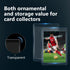 Eliamo 600 Pack 300 Pack 3"x4" 300 Pack Top Loaders for Cards, Hard Plastic Card Sleeves and Penny Card Sleeves