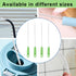 Penitue 4pcs Set Straw Cleaner Brushes, Ergonomic Handle Straw Cleaning Tool for Extra Long Reusable Straws Small Baby