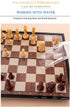 PGDOV Sets 9.5 Inches Set 2-Player Chess Magnetic Board Games - Travel Chess for Teenager & Adults, Wooden-Style