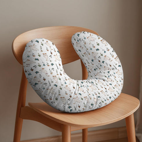 Cstdyfrv Cute Geese Boho Floral Mushroom Nursing Pillow Covers Vintage Duck Wildflowers Nursing Cover for Breastfeeding
