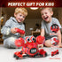 WINJOYMAX 360-Degree 2.4GHz 3 4 5 6 7 8 9 10 Remote Control Robot Crab Toy, Rechargeable With LED Lights And Music