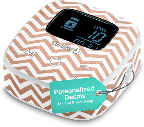 Rose Gold Chevron Skin Decal for P1 Breast Pump Chic Chevron Vinyl