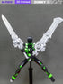 Preassembled Black T13 Action Figure with Multiple Accessories, 3D Printed Multi-Jointed Titan 13 Desktop Toy